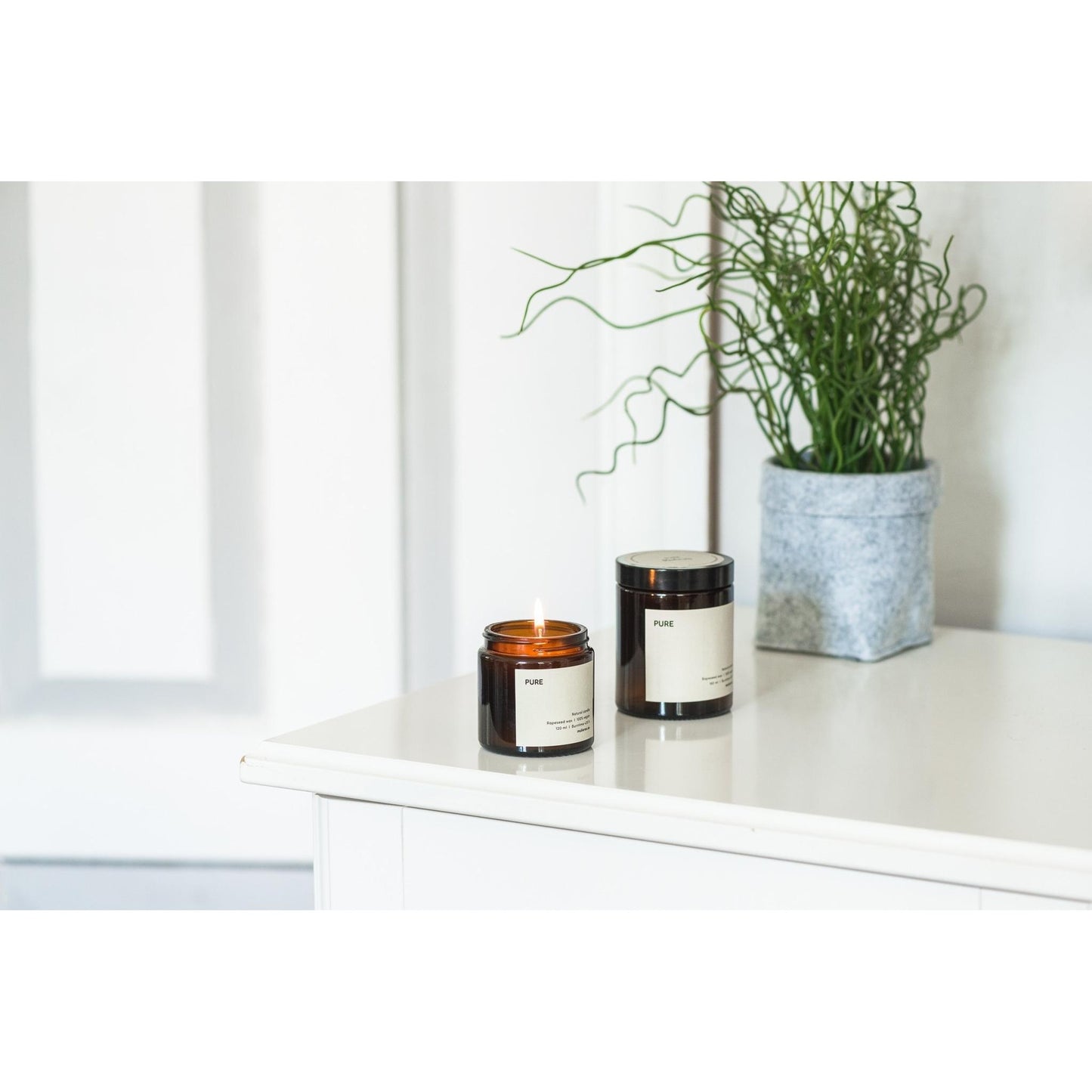 Vela natural "Pura" 180ml Mulieres