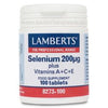 Selenio + Vitaminas A, C y E Lamberts 100 tabletas 200mcg