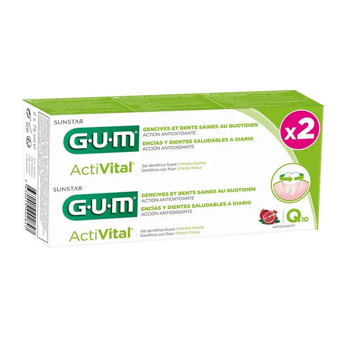Activital duo pack gel dentífrico Gum 2x75ml