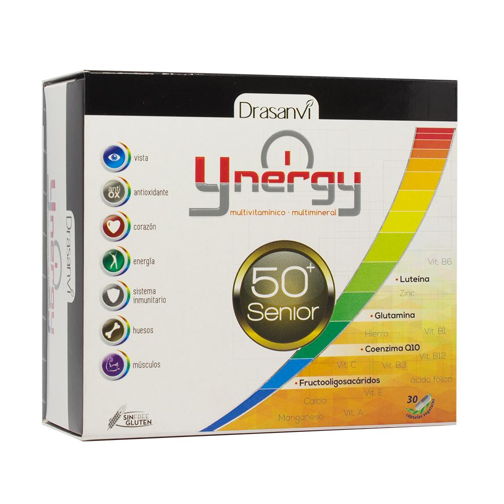 Ynergy Senior 50+ Luteína, Q10 y Glutamina Drasanvi, 30 cápsulas