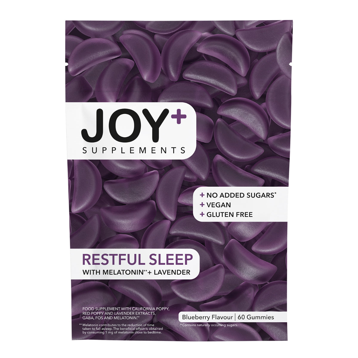 Gummies Sueño Reparador con Melatonina y Lavanda JOY+ 60 uds