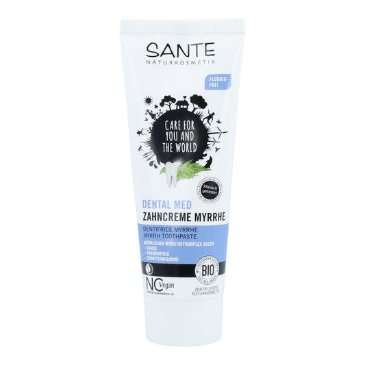 Dentífrico Mirra sin flúor Sante, 75ml
