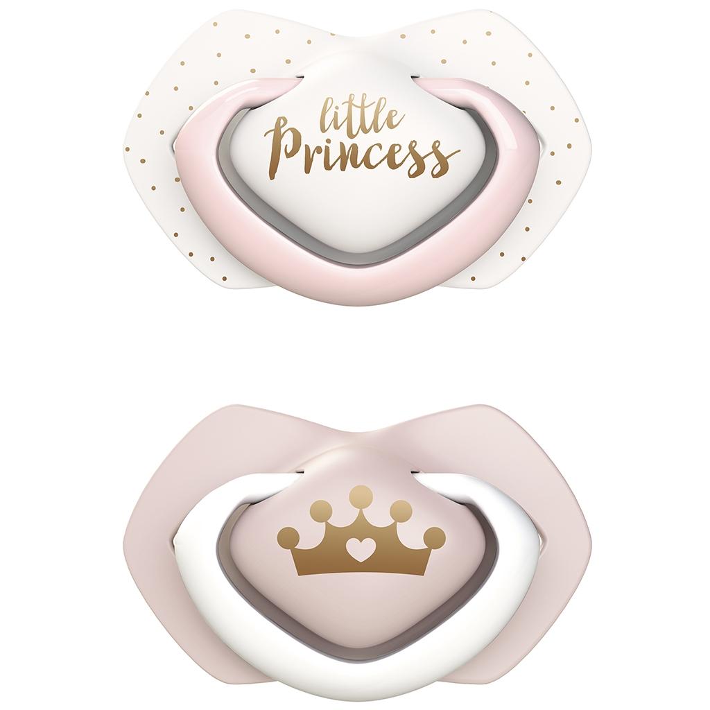Pack chupetes silicona Royal Baby rosa Canpol babies (2 ud.)