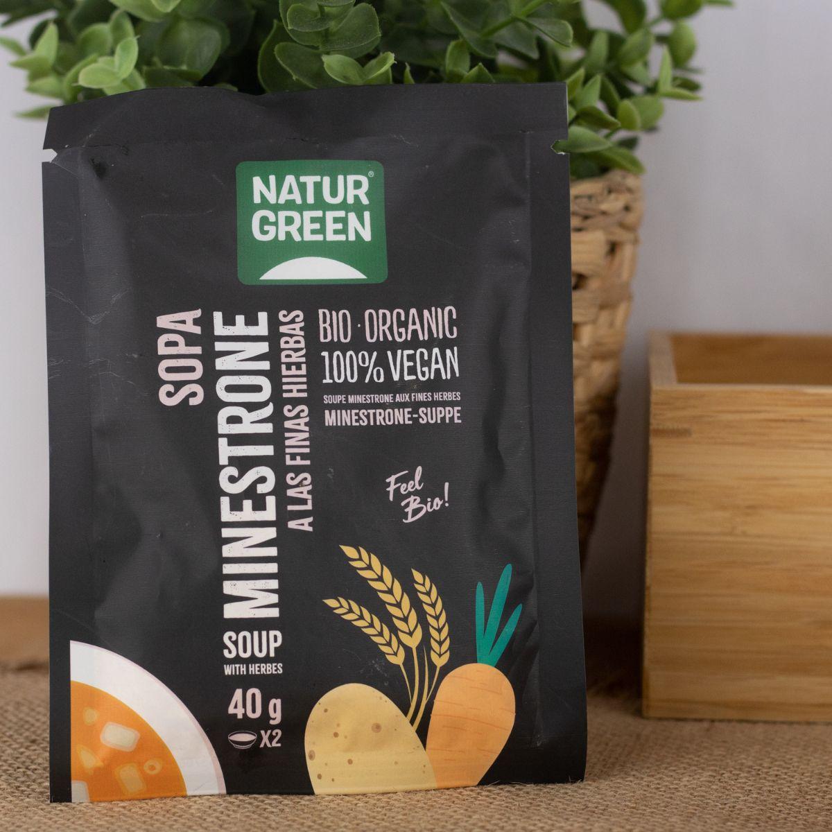 Sopa de Minestrone Finas Hierbas Bio Naturgreen 40g