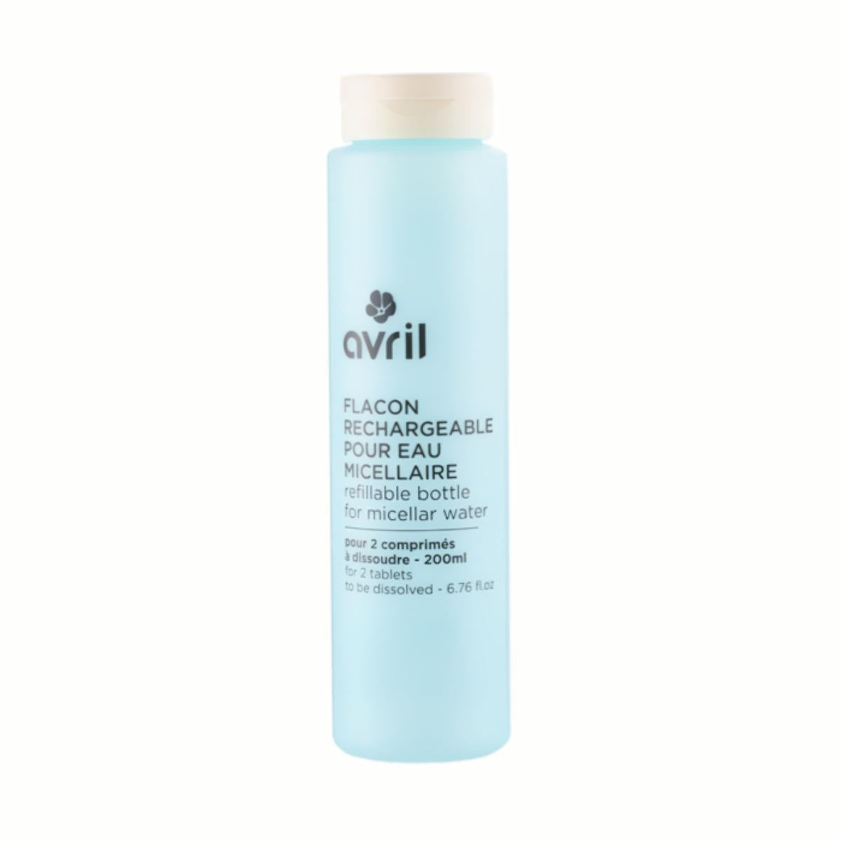 Botella rellenable para agua micelar Avril 250 ml