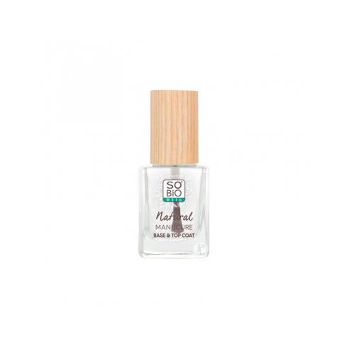 Base & esmalte uñas 2 en 1 transparente So'Bio 11 ml