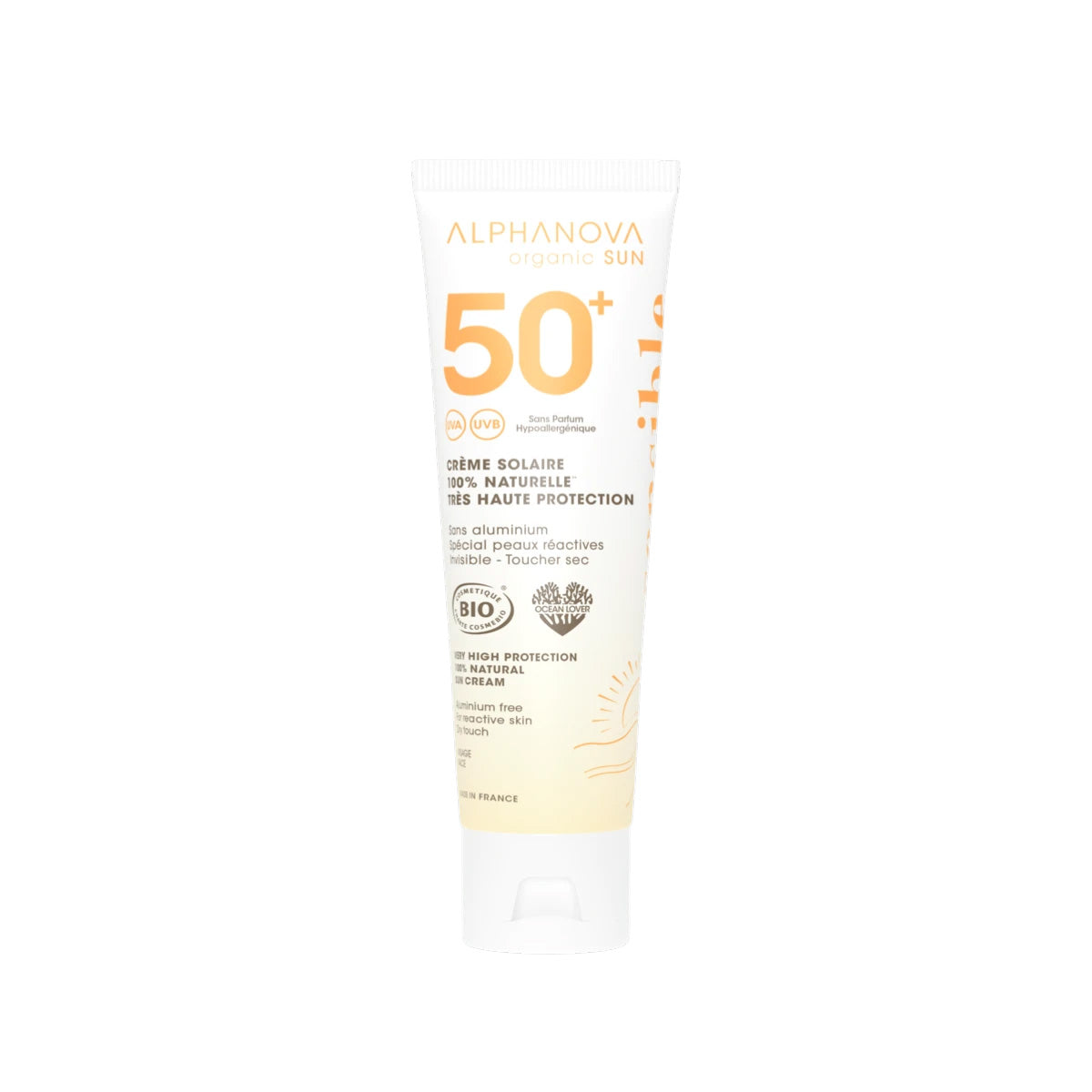 Crema solar FPS50+ sensible bio Alphanova 50 ml