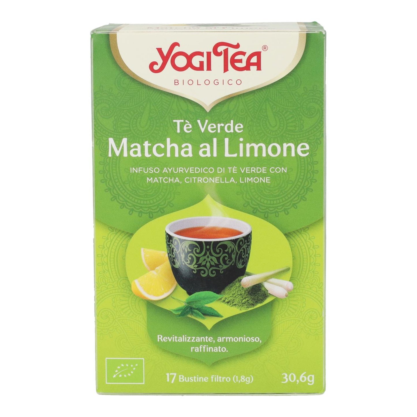 Yogi Tea BIO Té verde y Matcha limón, 17 bolsitas