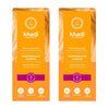 Pack 2x Tinte rubio miel amanecer, Khadi, 100 g