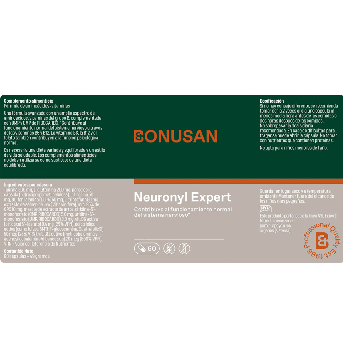 Bonusan Neuronyl 60 cápsulas