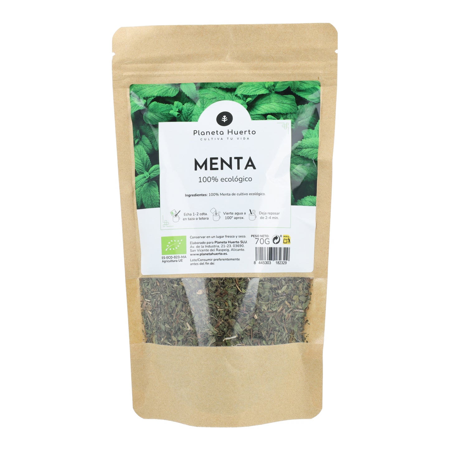 Infusión menta piperita ECO Planeta Huerto 70g