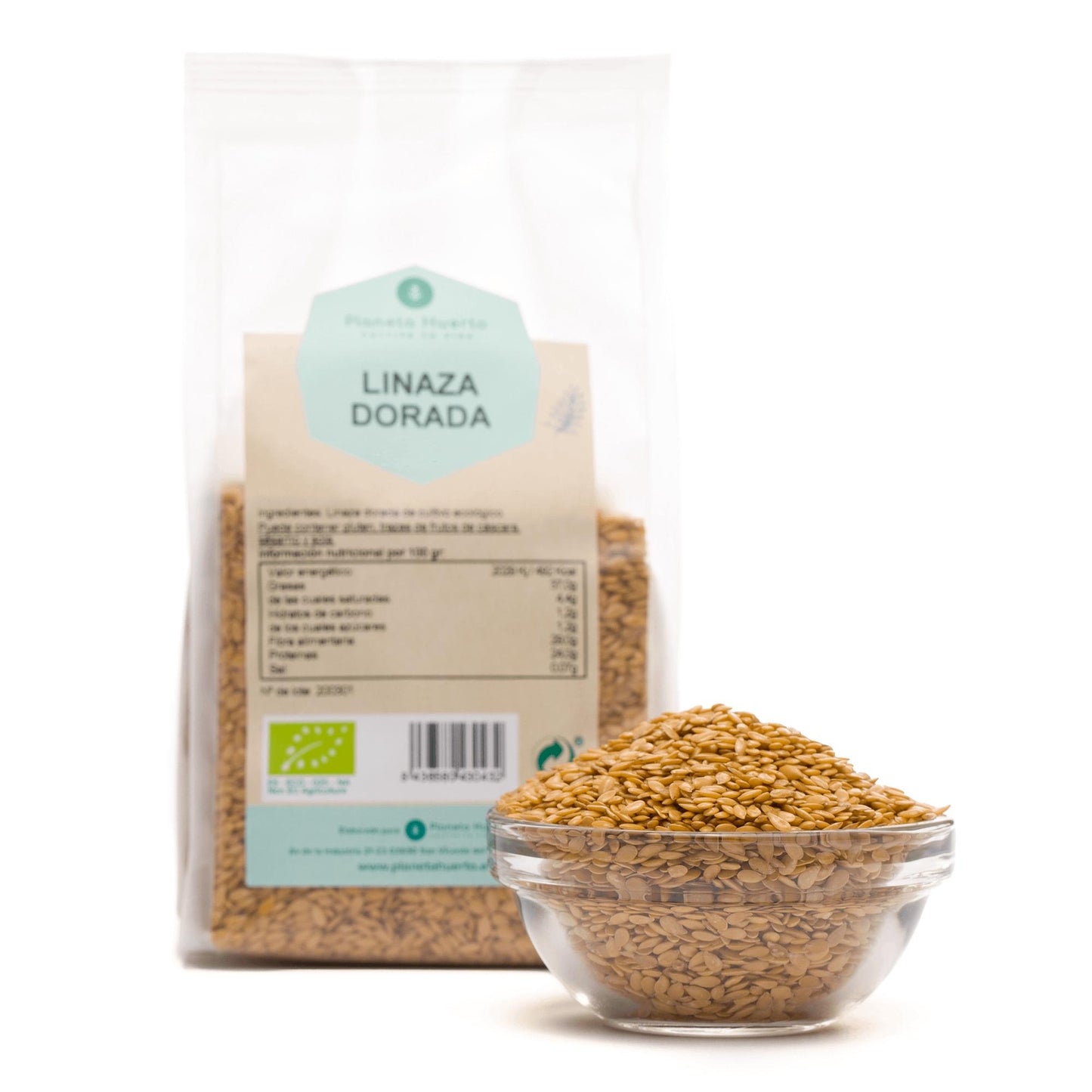 Pack 2x Semillas de lino dorado ECO Planeta Huerto 500 g