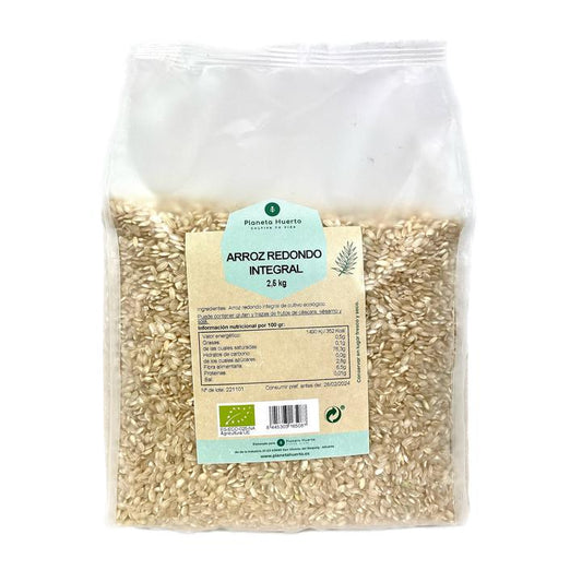 Arroz redondo integral ECO Planeta Huerto 2,5 kg
