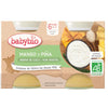Yogur Vegetal Mango, Piña y Bebida de coco 2x130g, Babybio