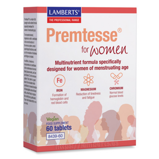 Premtesse multivitamínico mujeres en edad menstrual Lamberts 60 tabletas