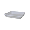 Plato maceta cuadrado terra color blanco 29 x 29 x 5 cm