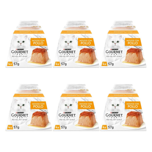Pack 6 x GOURMET REVELATIONS Mousse Pollo (4 x 57 g)