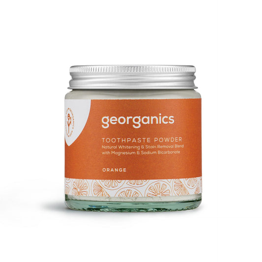 Blanqueador Dental en polvo Bicarbonato y Naranja Georganics 60 ml