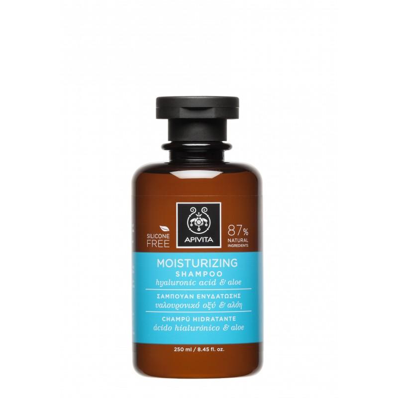 Champú Hidratante Hialurónico y Aloe  Apivita 250 ml