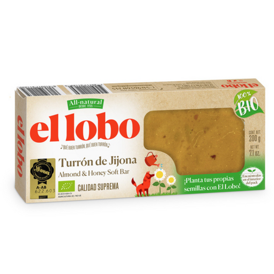 Turrón de Jijona BIO El Lobo 200 g