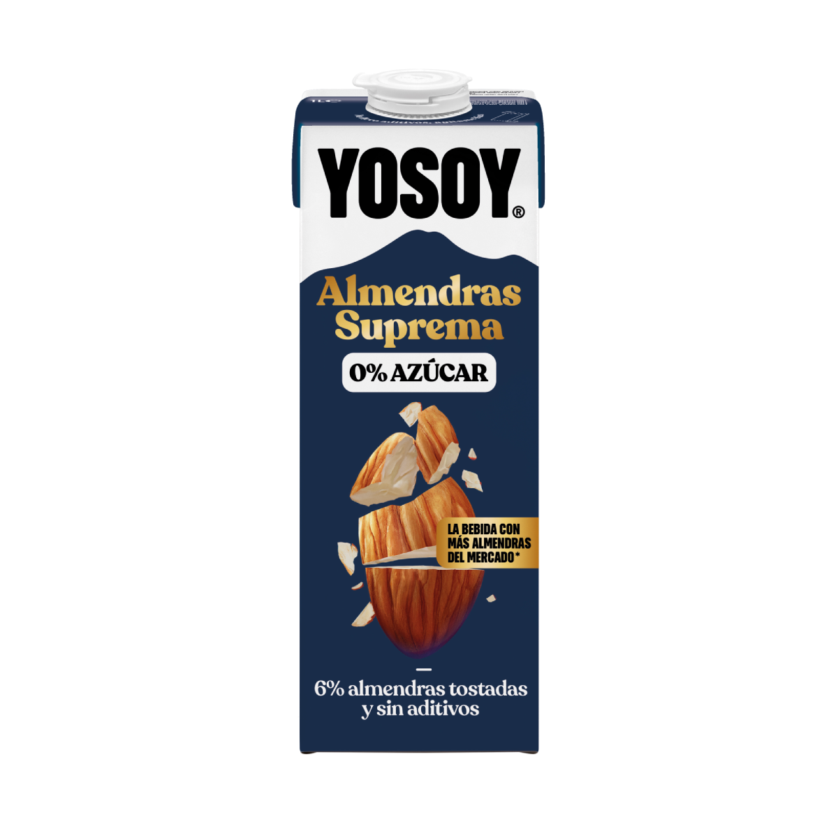 Pack 6 uds Bebida de Almendras Suprema sin azúcar YOSOY 1L