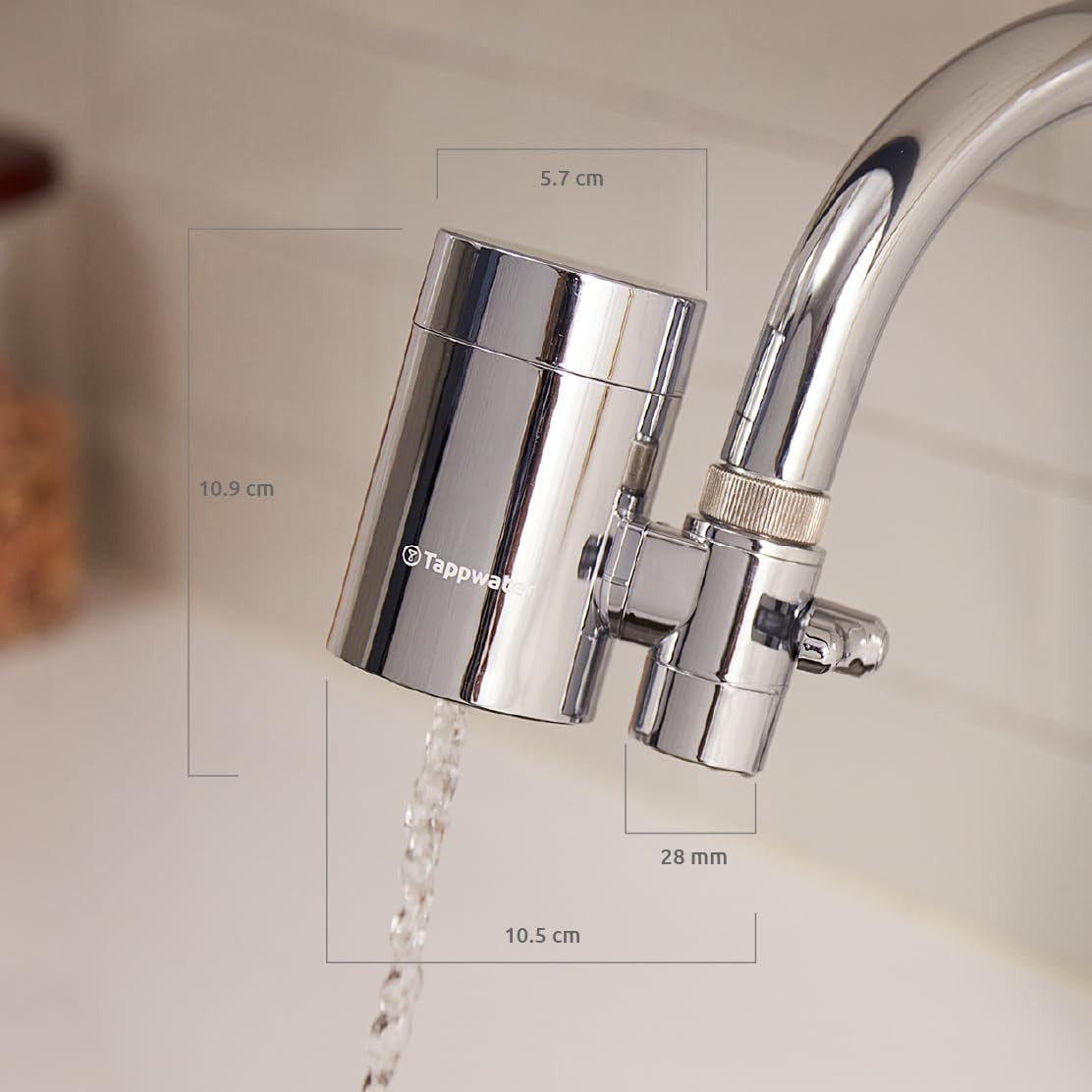 Filtro de grifo EcoPro Chrome SMR Tappwater