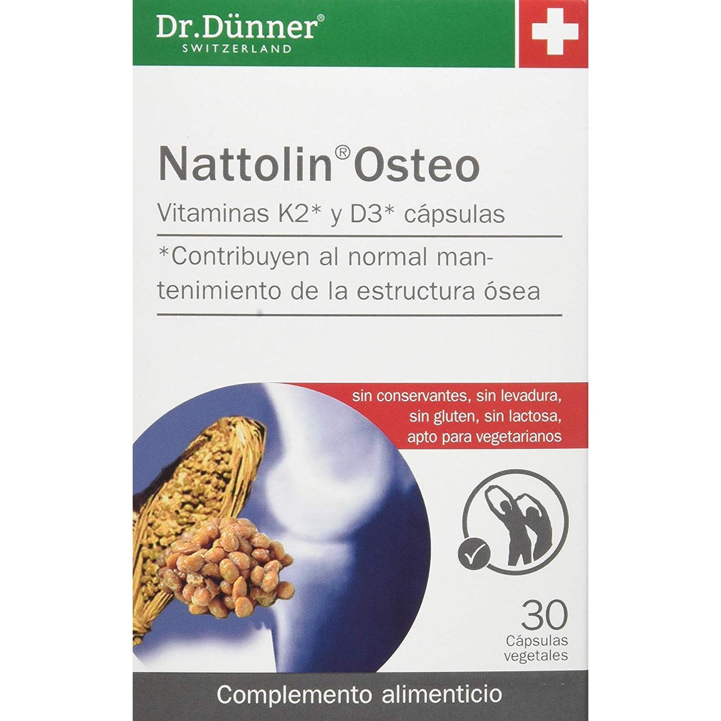 Nattolin Osteo 30 Cápsulas Dr Dünner