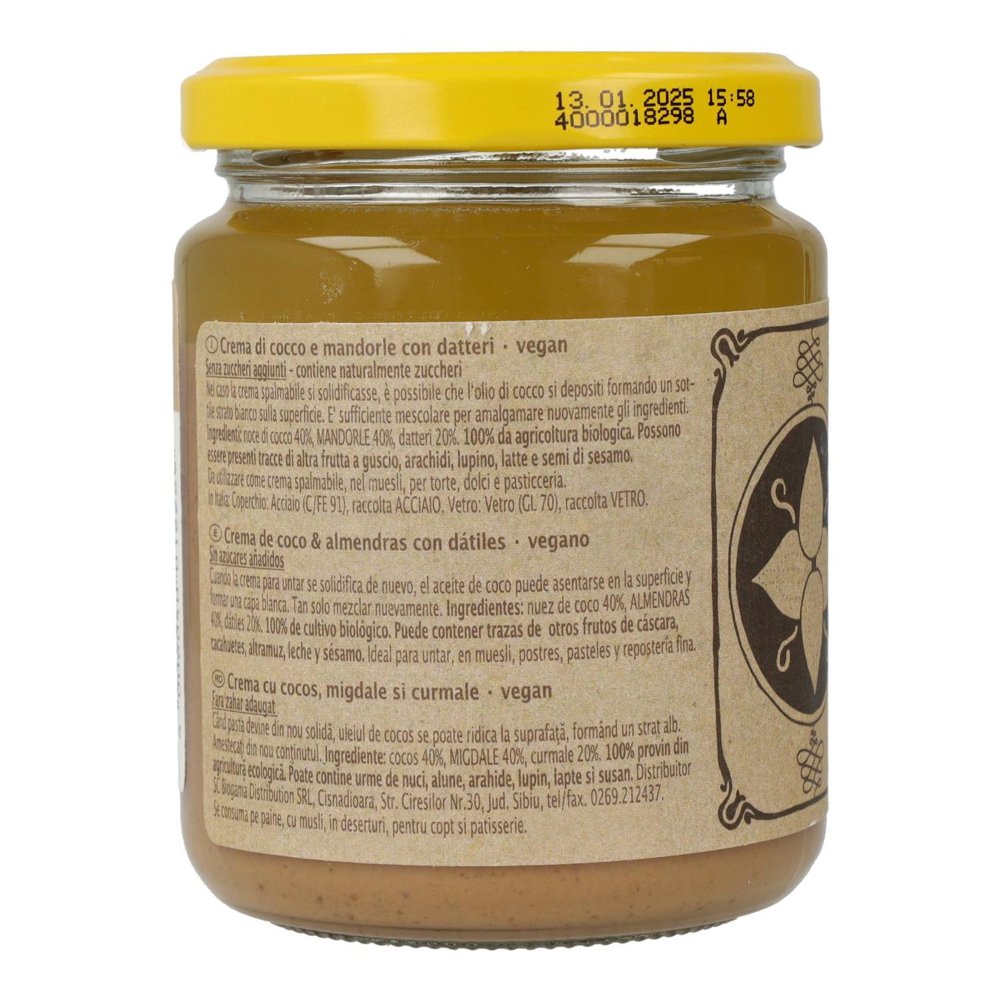 Crema de Almendras y Coco Rapunzel 250gr