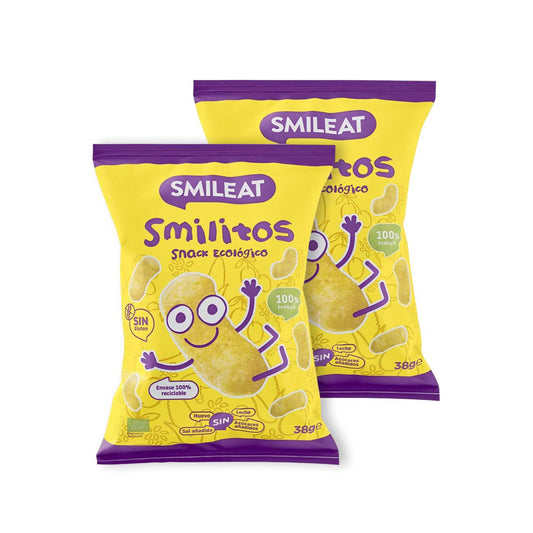 Pack 2 uds Smilitos, gusanitos de maíz ecológico Smileat, 38g