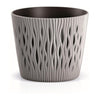 Maceta Duna con inserto gris topo D13x11