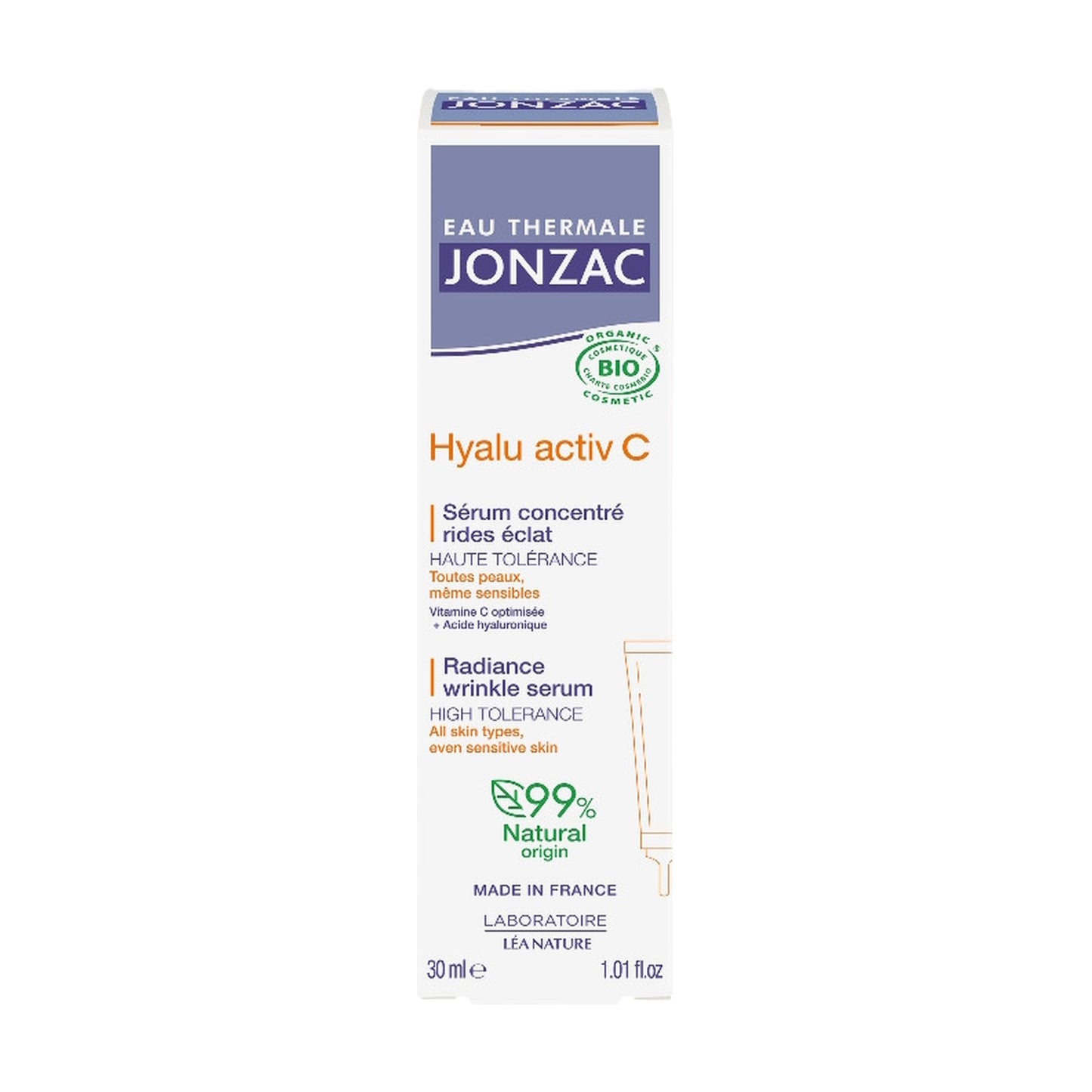 Sérum con ácido hialurónico + Vitamina C Eau Thermale JONZAC 30 ml