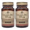 Pack 2x Vit B12 100mcg Solgar 100 Comp