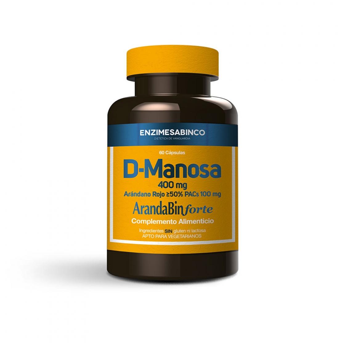 D-Manosa + Arandano Rojo 50% Pacs 60 Cap Enzimesab