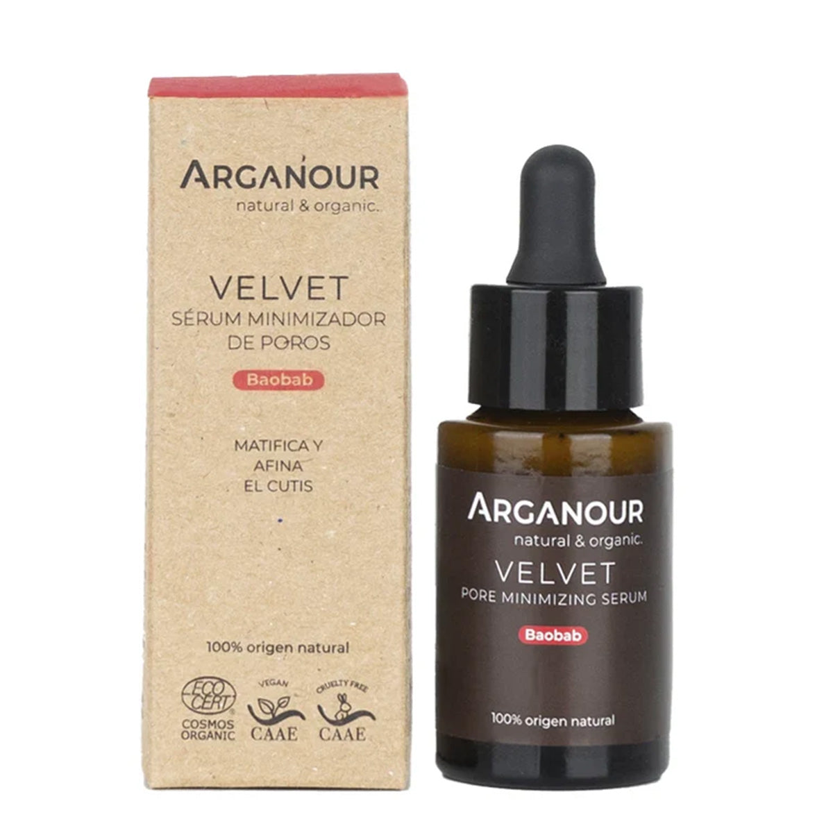 Velvet-Sérum minimizador de poros Arganour 30 ml