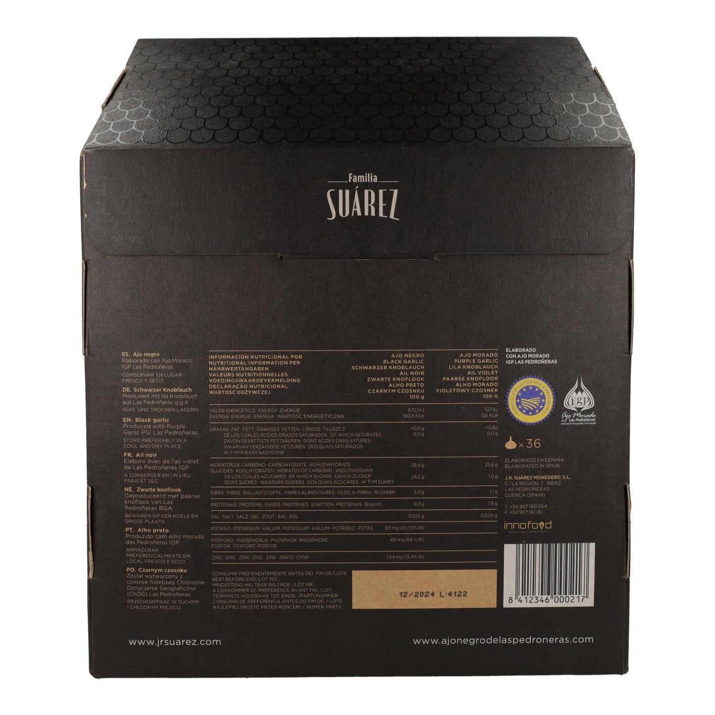 Ajo negro de las Pedroñeras D.O. 1 kg