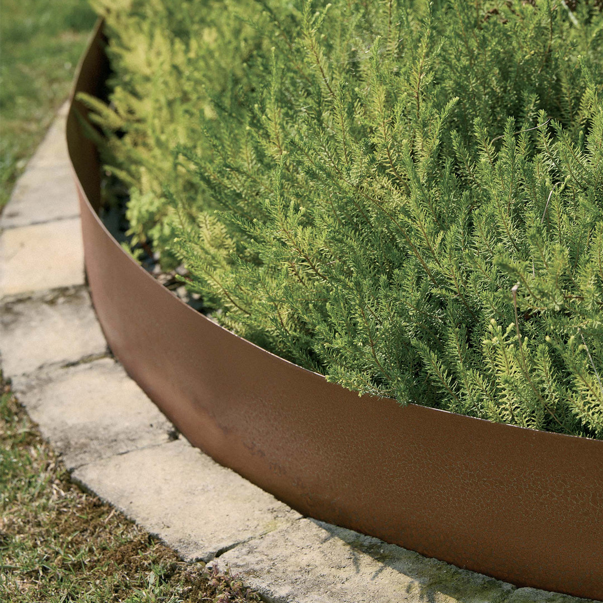 Bordura flexible de acero corten 5m Verdemax