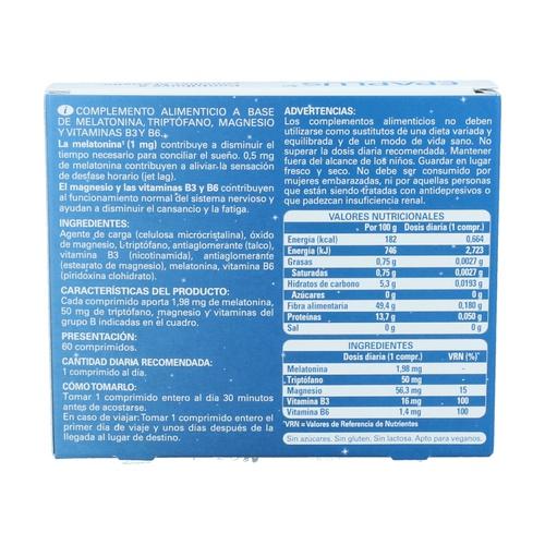 Melatonina 1,98 mg con Triptófano Epaplus 60 comprimidos