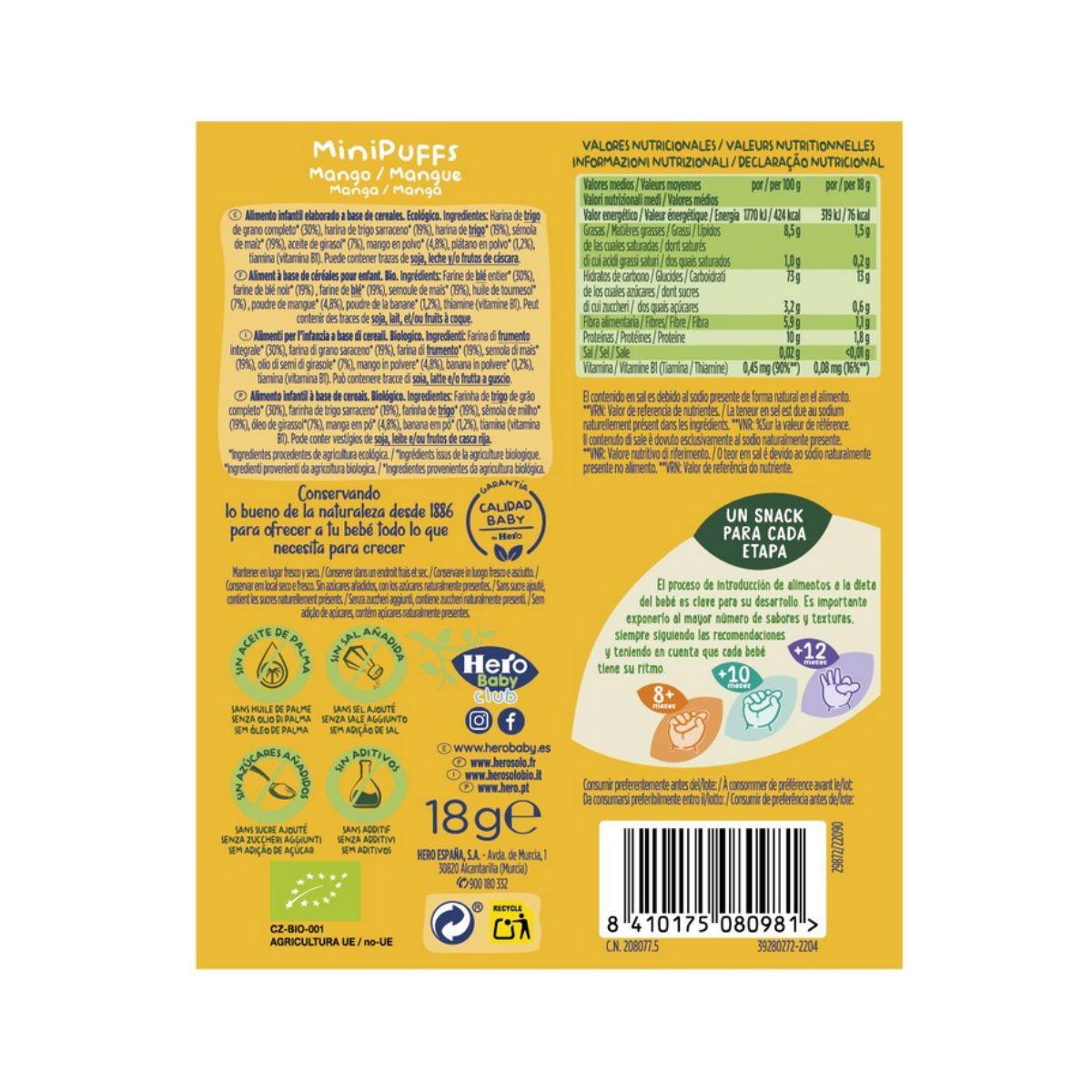 Pack 7x Snacks de Mango Eco 18 g-Hero Solo