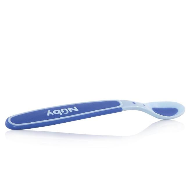 Cuchara termosensible de punta suave Nuby  Azul