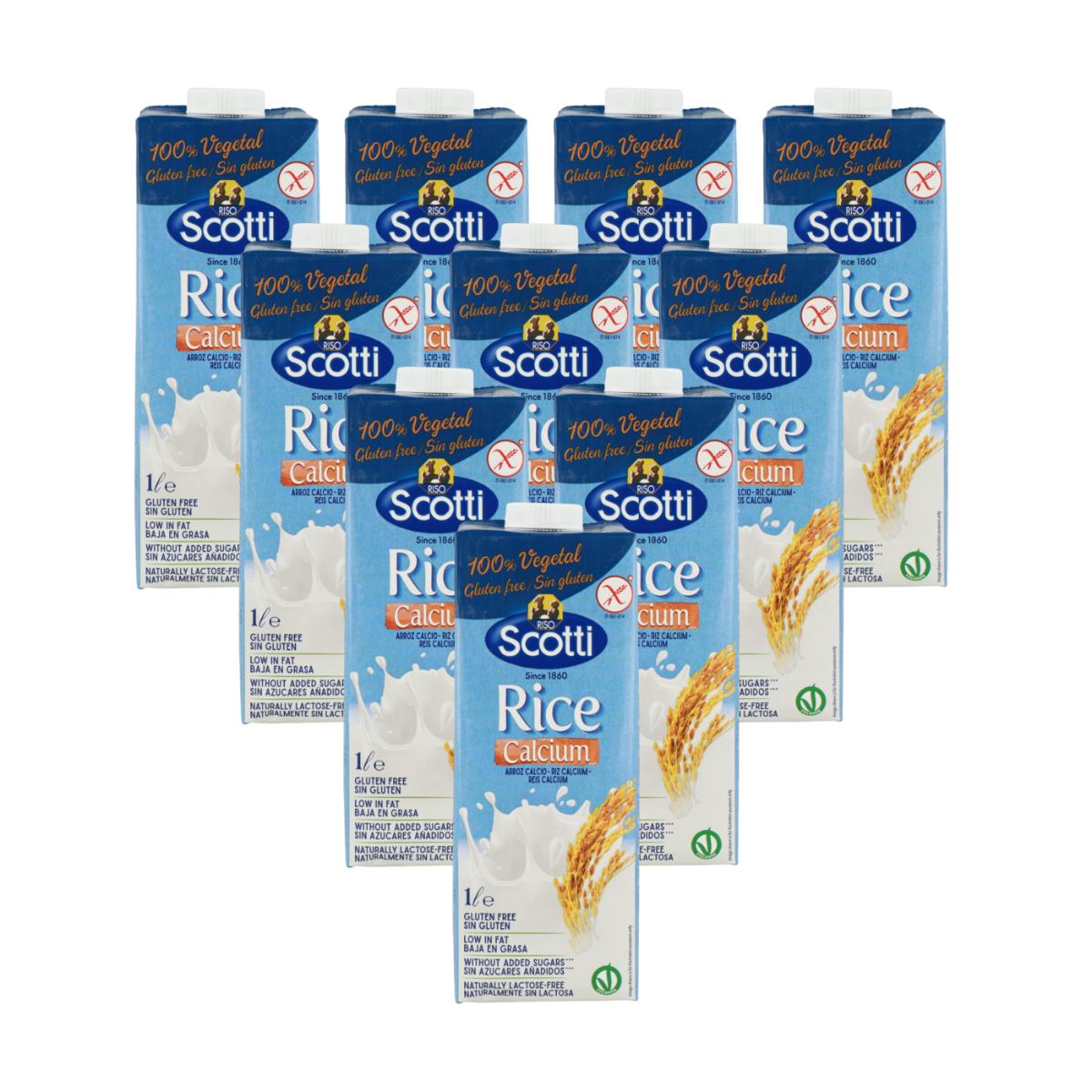 Pack x 10 Bebida Arroz Calcio Scotti 1 L