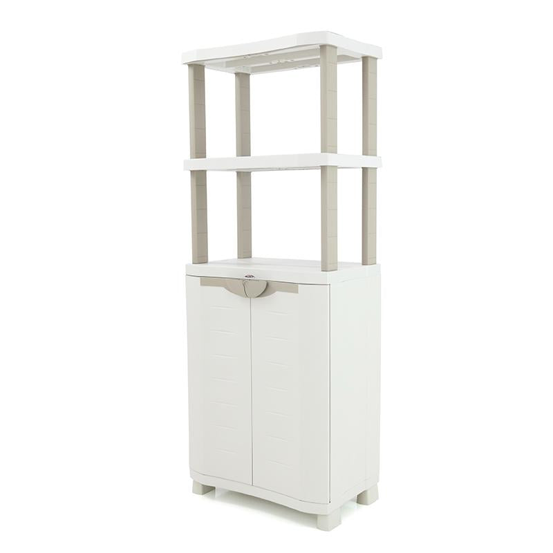 Medio Armario con Estantería 70 cm Space Saver Plastiken Beige