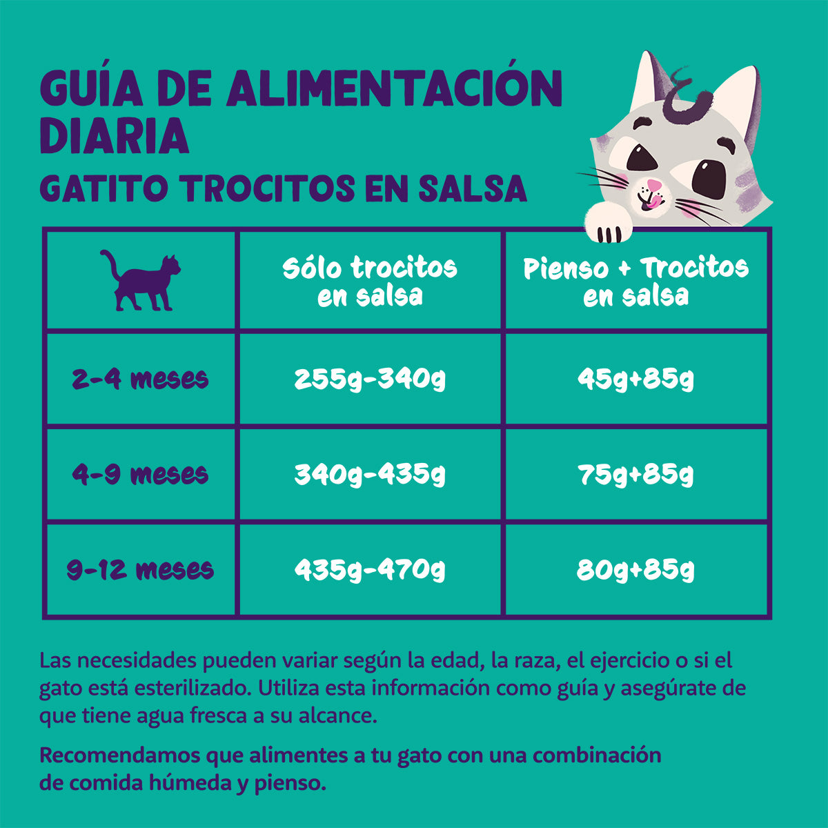Comida húmeda gatos en salsa Trocitos de Salmón y Pollo Edgard & Cooper 85 g
