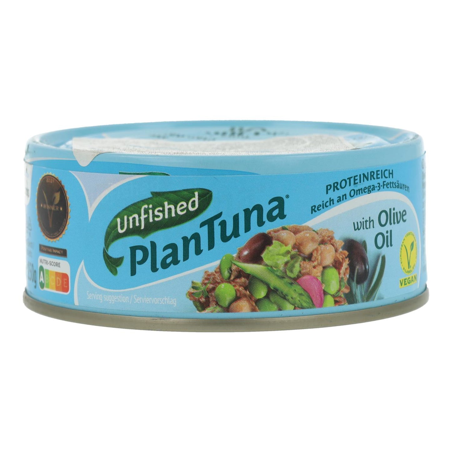 Atún Vegano en Aceite De Oliva Plantuna Unfished 150 g