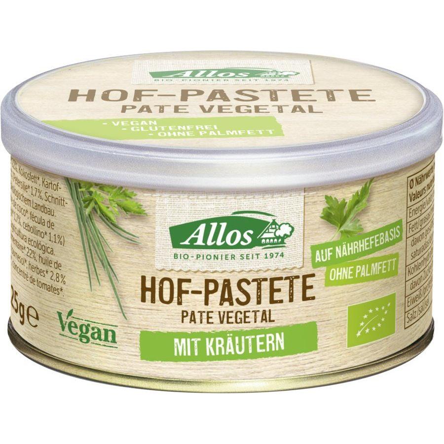 Paté vegetal finas hierbas Bio Allos 125g