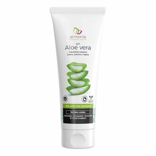 Gel de aloe vera puro 99% ecológico BIO de Armonía Cosmética natural 200 ml