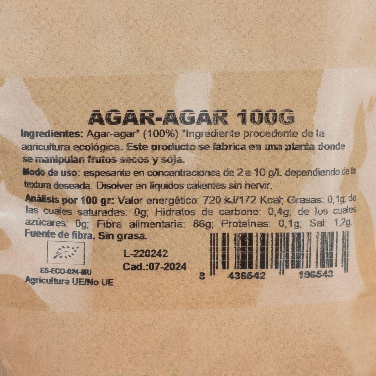 Agar Agar Bio en polvo NaturGreen 100 g