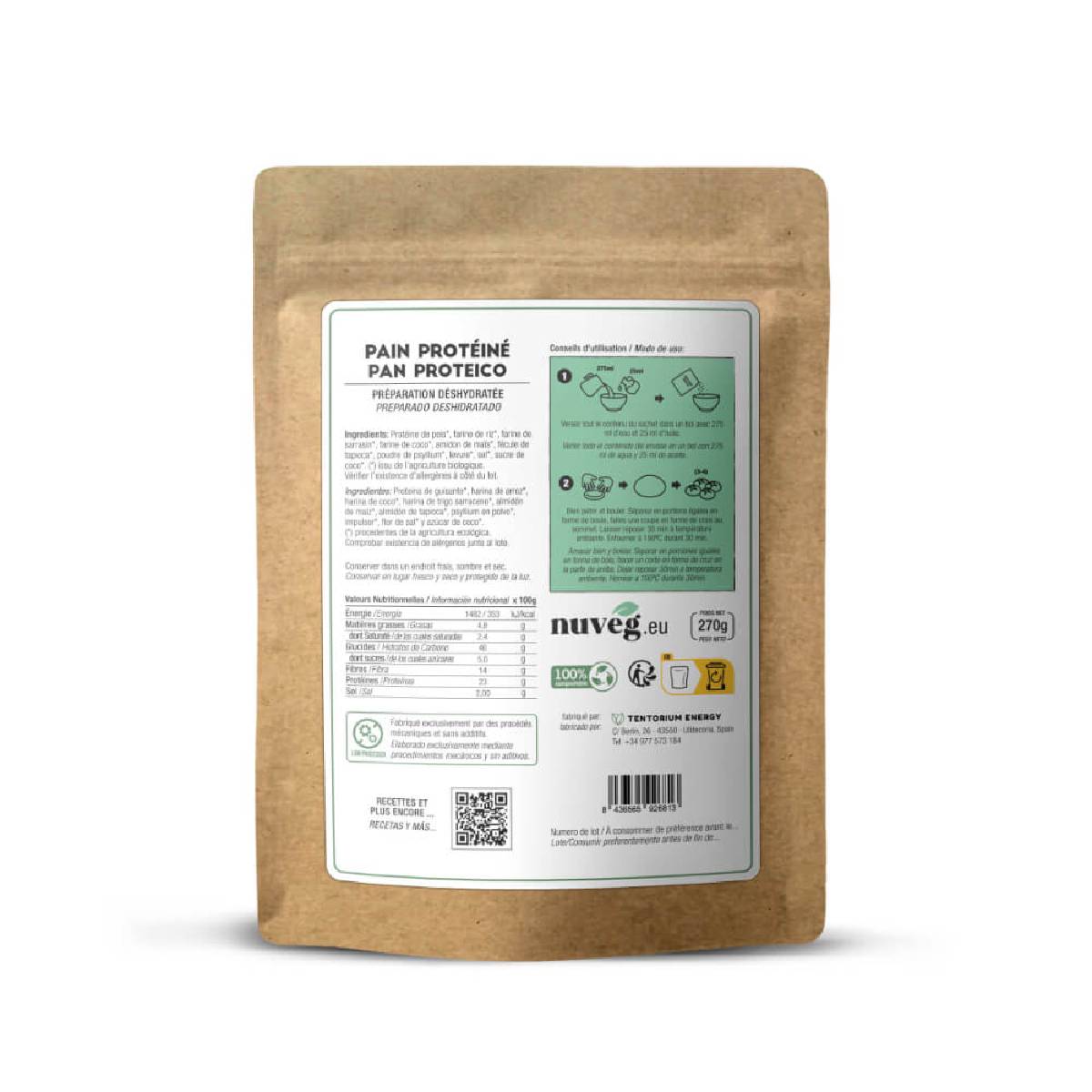 Pan Proteico Eco Nuveg 270g