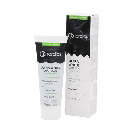 Dentifrico Ultra White Carbon Y Te Matcha Sin Fluor, NORDICS , 75ml