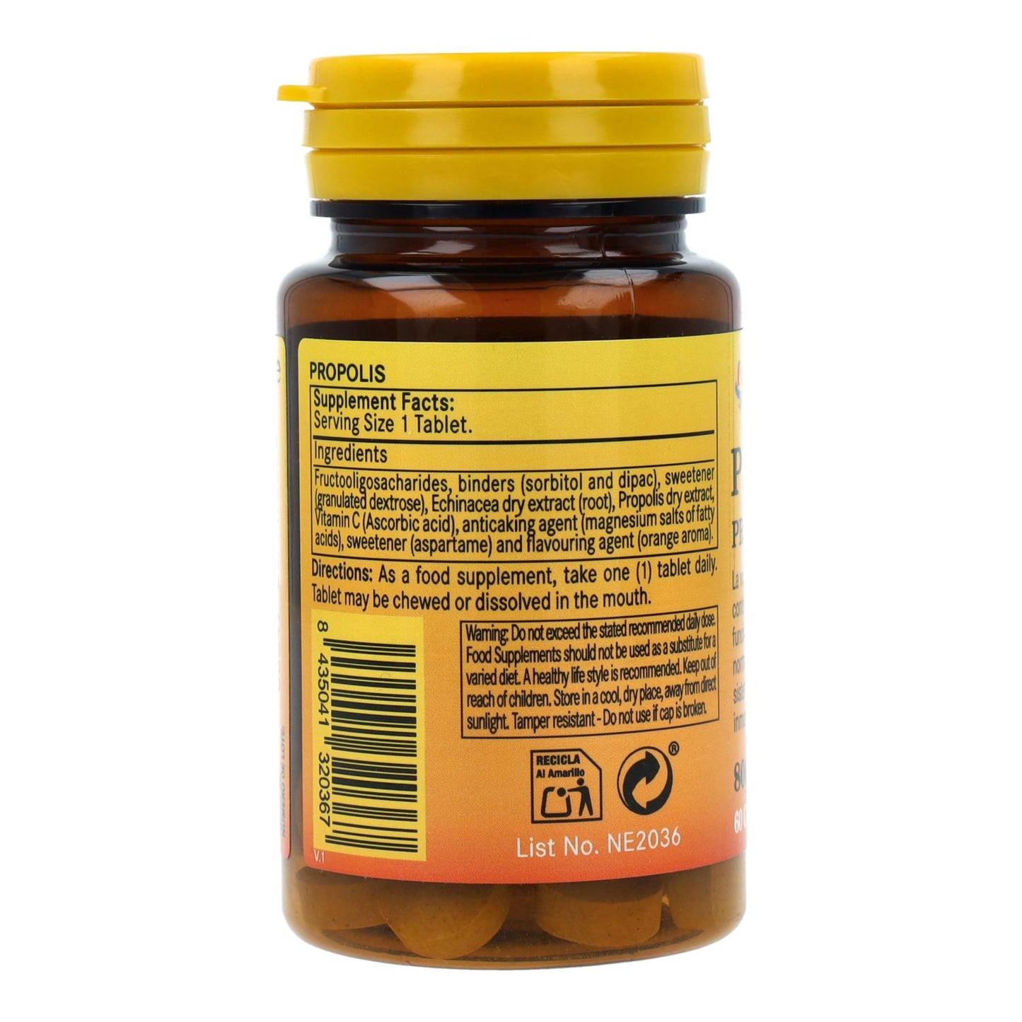 Propolis 800 mg Nature Essential 60 Tabletas