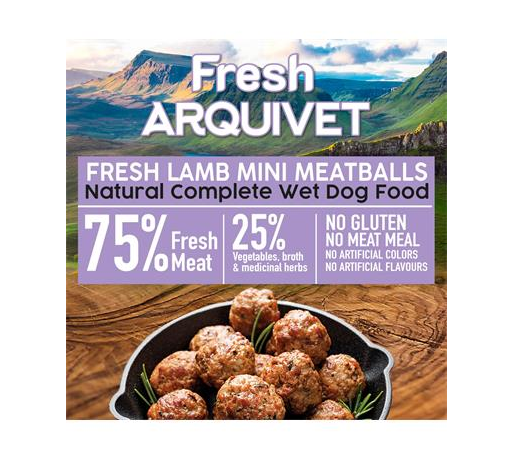Fresh MINI Lamb Meatballs Arquivet 200 g Mini Albóndigas con cordero, zanahorias y boniato